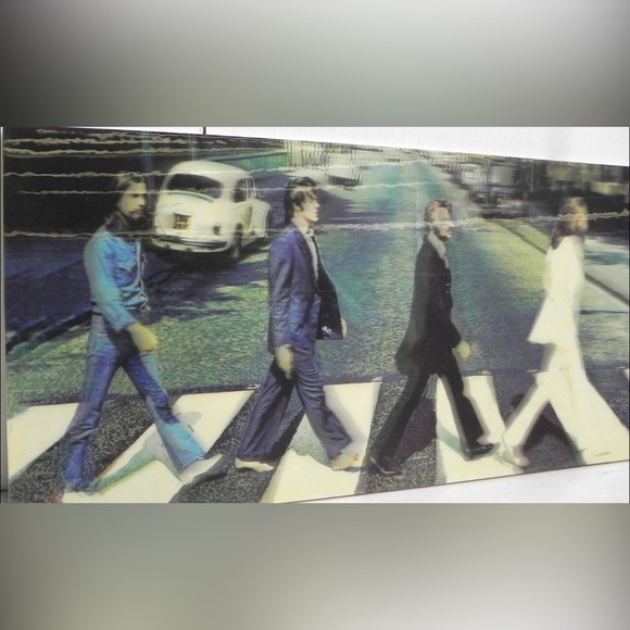 “The Beatles”- ROCK BAND 1960-Abbey Road 3D Lenticular Poster 18-1/2"x 11" - Picture 3 of 6